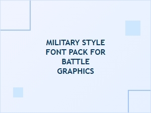 Military Inspired Font Pack for Epic Battle Graphics