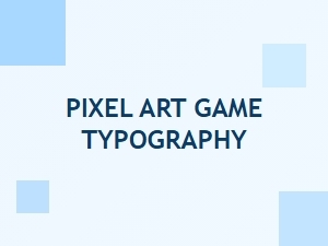 Pixel Art Game Title Design