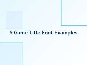 Retro Gaming Font Examples for Game Titles